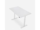 WRK21 Schreibtisch Smart 160 x 80 cm, Höhenverstellbar, Weiss Uni / Weiss
