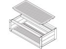 Plaque de recouvrement EuropacPRO SCHROFF pour boulonnage au panneau latéral, 42 HP, 295 mm