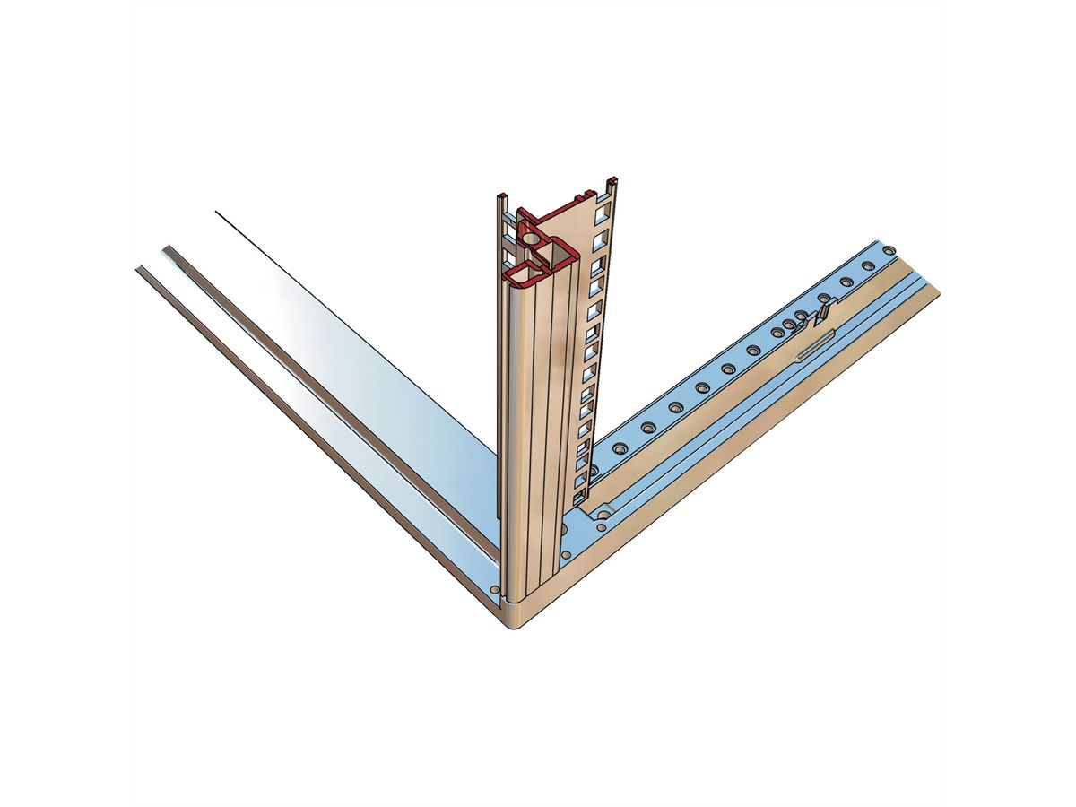 Panneau latéral Novastar SCHROFF pour Slim-Line, RAL 7021, 9 U 600D