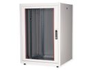 ROLINE 19-Zoll Netzwerkschrank Basic 22 HE, 800x800 BxT Glastür grau