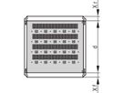 Étagère varistar SCHROFF, fixe, 75 kg, RAL 7021, 600W 1200D