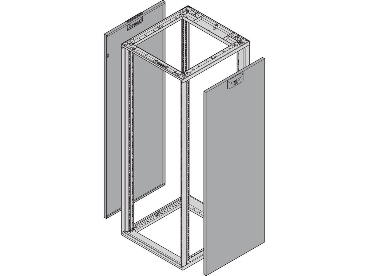 SCHROFF Seitenwand für Slim-Line - SEIT.WD. 6HE 600T SL 7021 2X