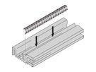 SCHROFF EMV-Dichtung (Stahl, rostfrei) zwischen Abdeckblech und Modulschiene - KONT.STR MS-ADBL 63TE 10STK