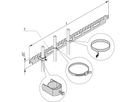Rail support de câbles Varistar SCHROFF pour profondeur d'armoire, RAL 7021, 900D