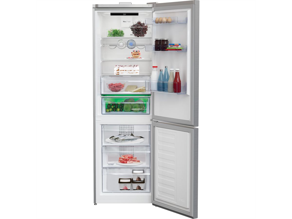 **DEMO**Beko Réfrigérateur-congélateur KG710, 325l, B, Titanium Inox