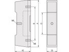 Pied arrière CompacPRO SCHROFF, 4 U, augmenté de 45 mm