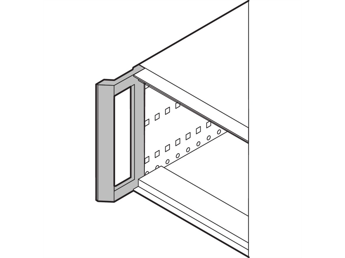 Poignée avant SCHROFF, montage ultérieur pour RatiopacPRO AIR, RAL 7016, 3/4 U