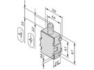 Microrupteur SCHROFF pour porteuse mécanique AMC, normalement ouvert