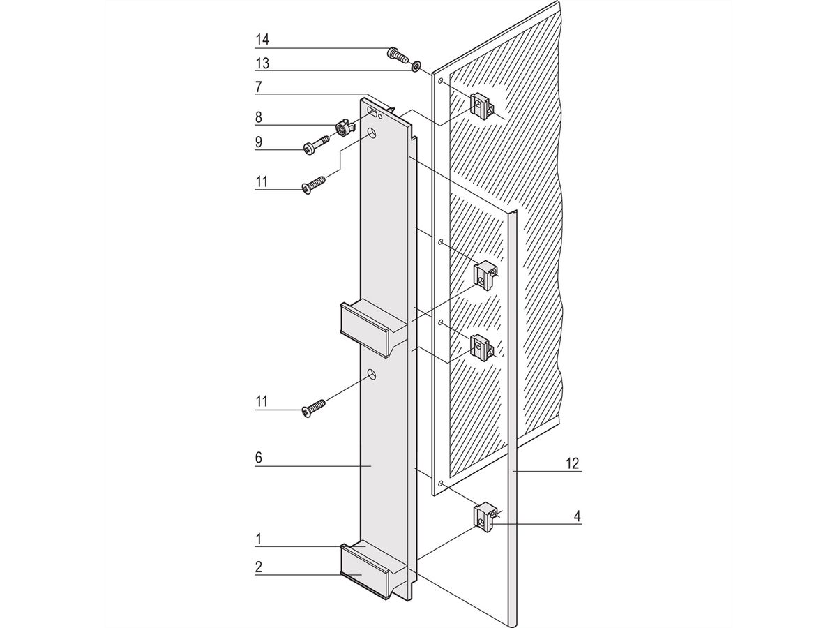 SCHROFF Steckbaugruppe mit starrem Griff in Trapezform - STECKBAUGR.HF TR-GR 6HE 10TE