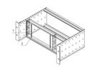 SCHROFF EMC-Schirmung zwischen Frontplatte und Seitenwand (vertiefter Einbau), für Edelstahldichtung