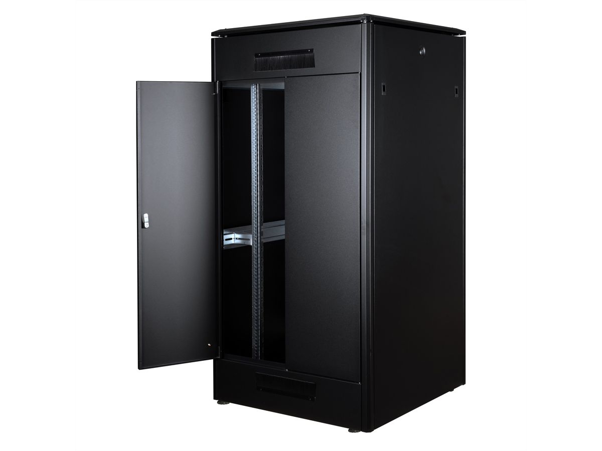 ROLINE 19-Zoll Netzwerkschrank Pro 32 HE, 800x800 BxT Glastür schwarz