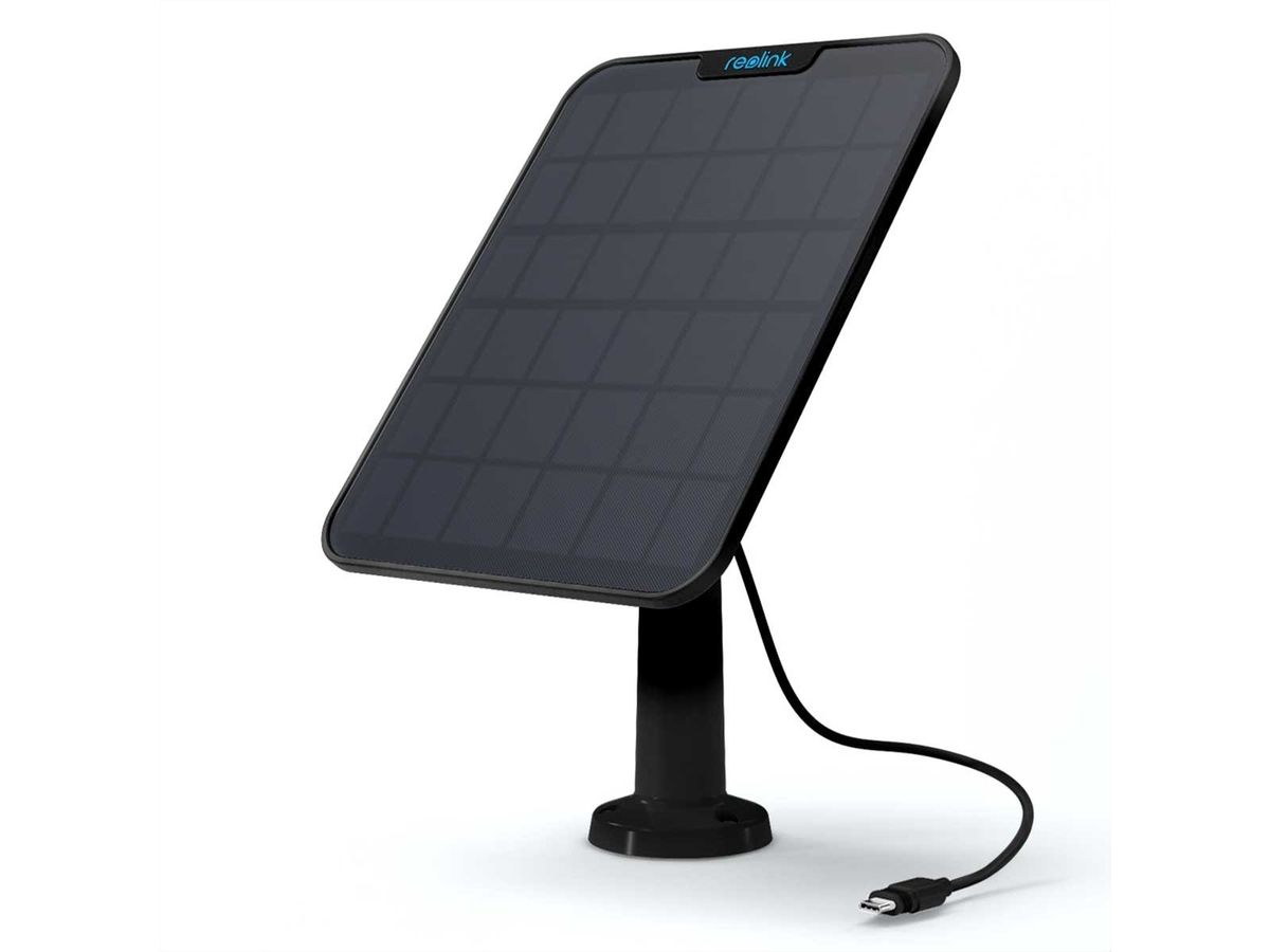 Reolink Solar Panel Version 2, USB-C, 6W, IP65, 4 Meter Kabel, schwarz