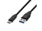 ROLINE RM USB 3.2 Gen 1 Kabel, A-C, ST/ST, schwarz, 0,5 m