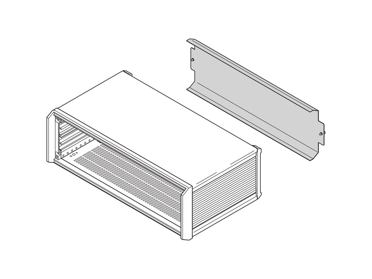 Capot arrière PropacPRO SCHROFF, 3 U, 84 CV