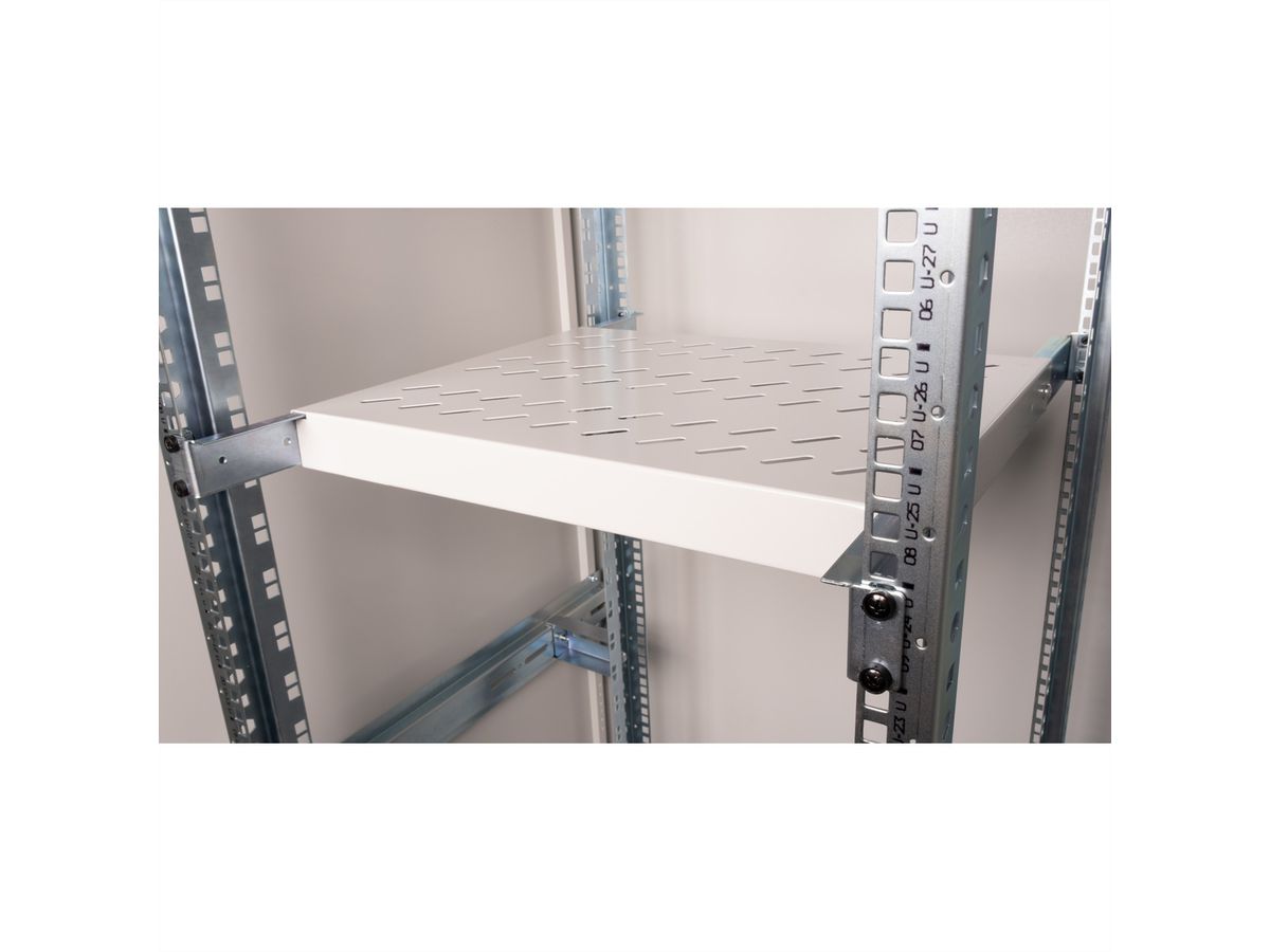 ROLINE 19" Etagère 1U, 350P 50 kg gris