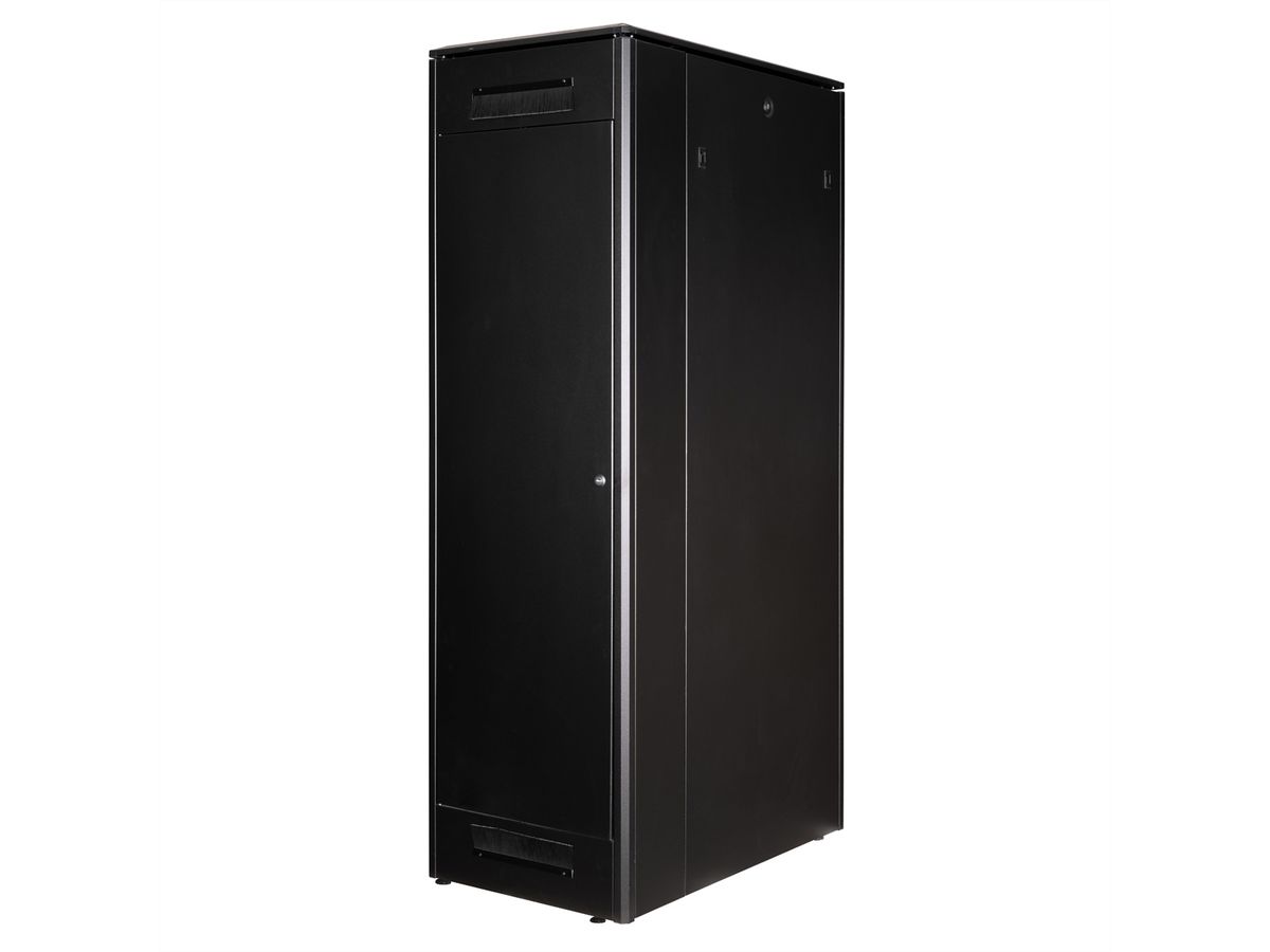 ROLINE 19" Baie réseau Pro 42U, 600x1000 LxP Porte verre noir