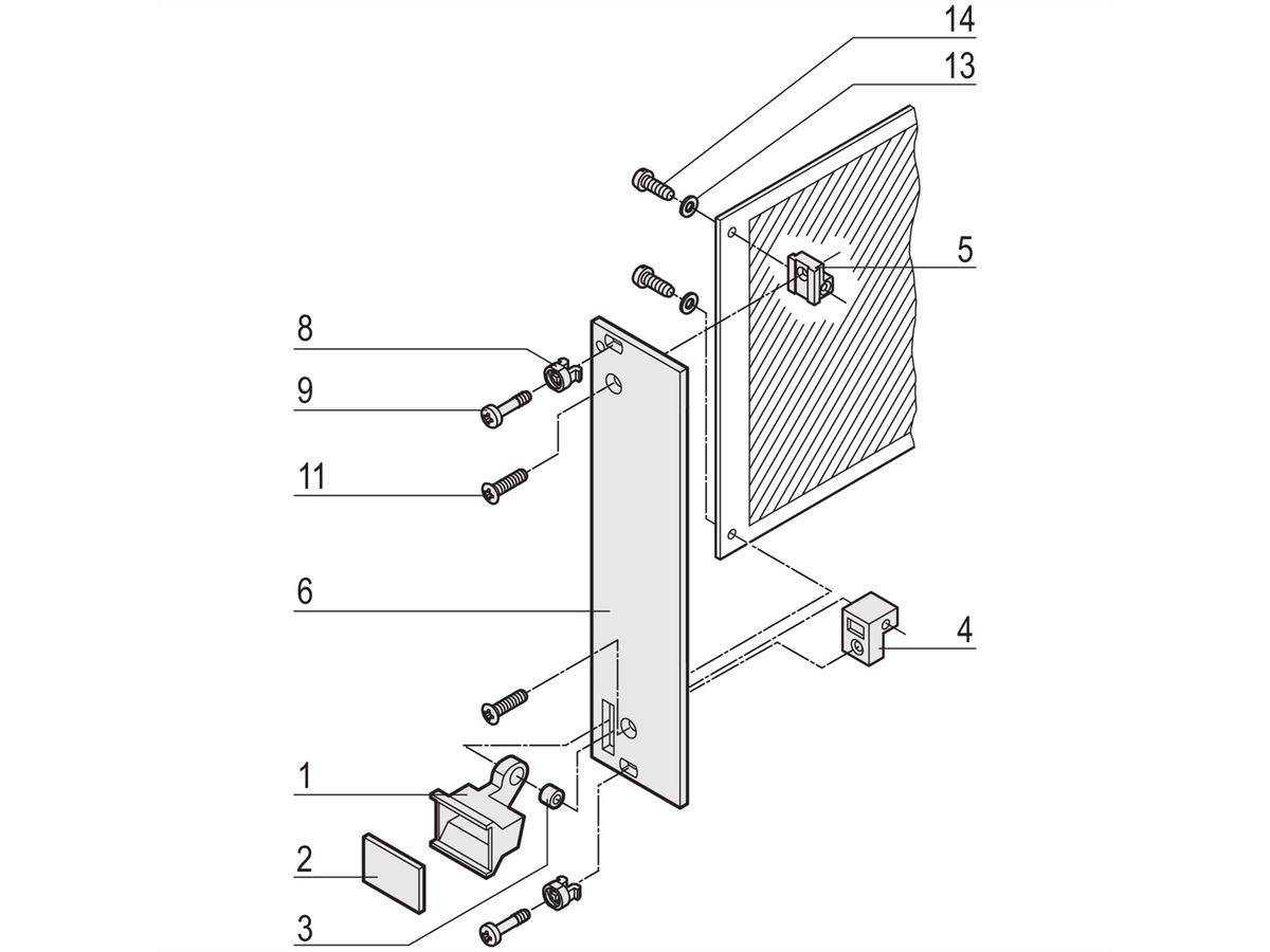 SCHROFF - Kit d'unité enfichable avec poignée d'extraction type 1, non blindé, gris, 3 U, 7 HP