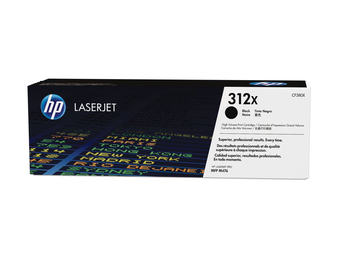 HP Cartouche 312X toner Noir LaserJet à rendement élevé