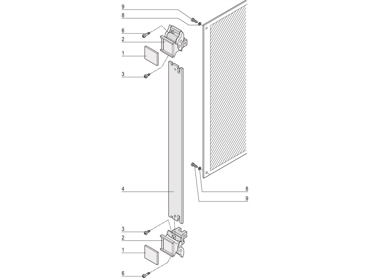 SCHROFF Plug-In Unit Kit avec poignée d'extraction type 2, non blindé, gris, 6 U, 5 HP