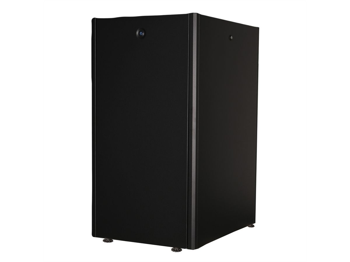 ROLINE 19-Zoll Netzwerkschrank Basic 22 HE, 600x800 BxT Glastür schwarz