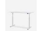 WRK21 Bureau Smart 180 x 80 cm, Hauteur réglable, Blanc uni / Blanc