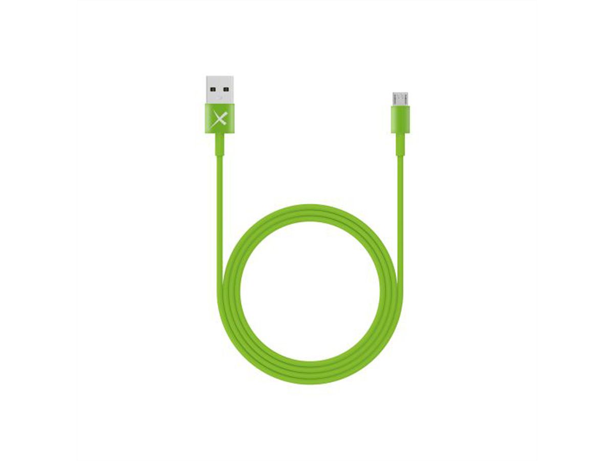 Xlayer Micro USB to USB, 1m, grün