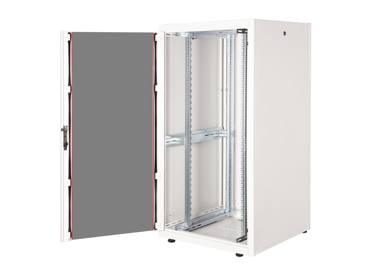 ROLINE 19-Zoll Netzwerkschrank Basic 32 HE, 800x800 BxT Glastür grau