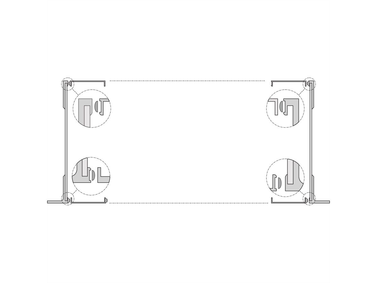 Panneau latéral SCHROFF EuropacPRO, Type F, Flexible, 3 U, 275 mm