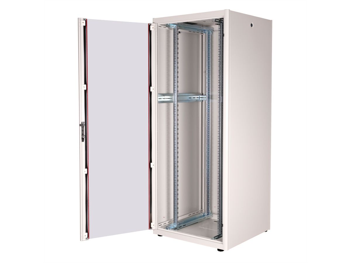 ROLINE 19-Zoll Netzwerkschrank Basic 42 HE, 800x800 BxT Glastür grau