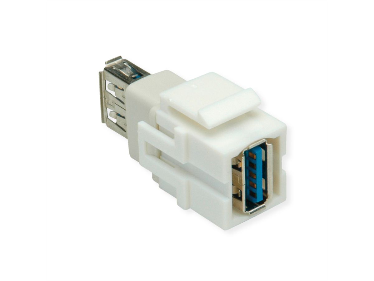 BACHMANN USB A/A 3.0 Keystone Modul weiss