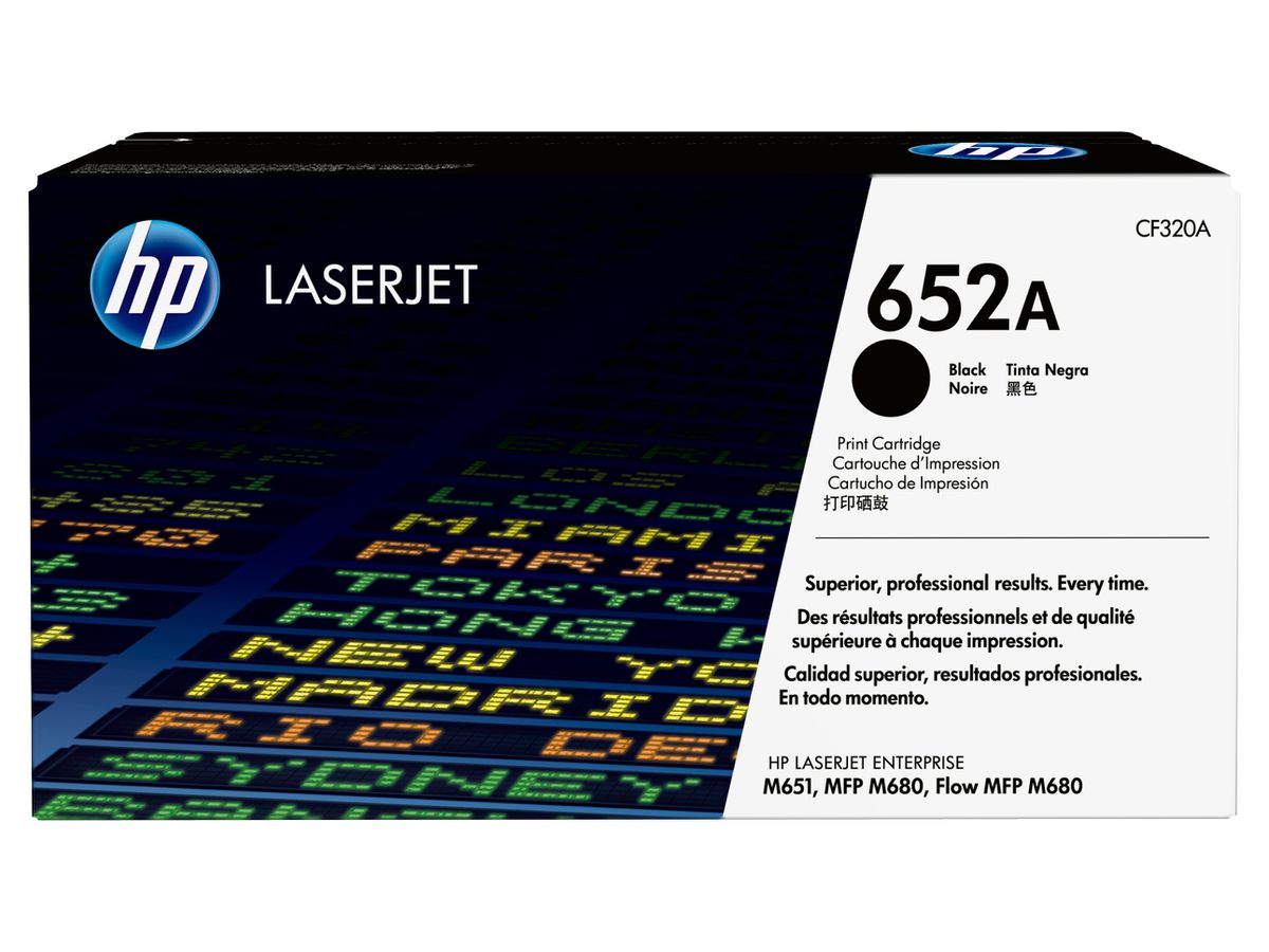 HP 652A toner noir LaserJet authentique