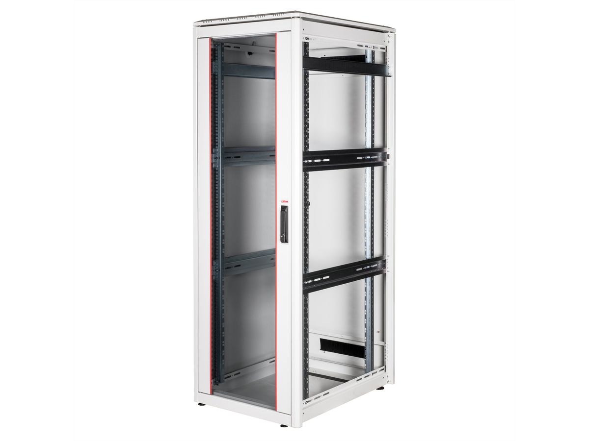 ROLINE 19-Zoll Netzwerkschrank Pro 36 HE, 600x800 BxT Glastür grau