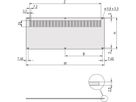 SCHROFF Panneau arrière, perforé, non blindé, pour RatiopacPRO et PropacPRO, 6 U, 84 HP