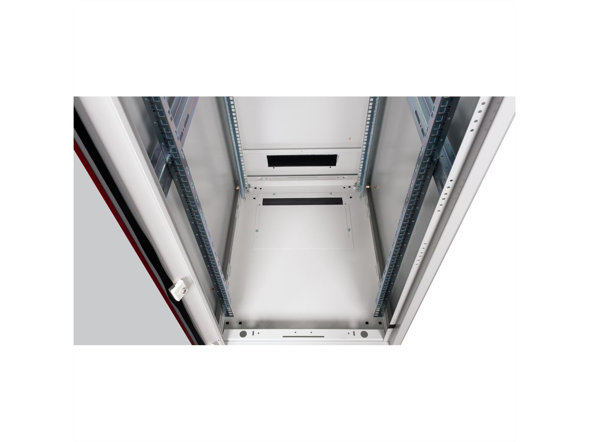 ROLINE 19-Zoll Netzwerkschrank Pro 32 HE, 600x800 BxT Glastür grau