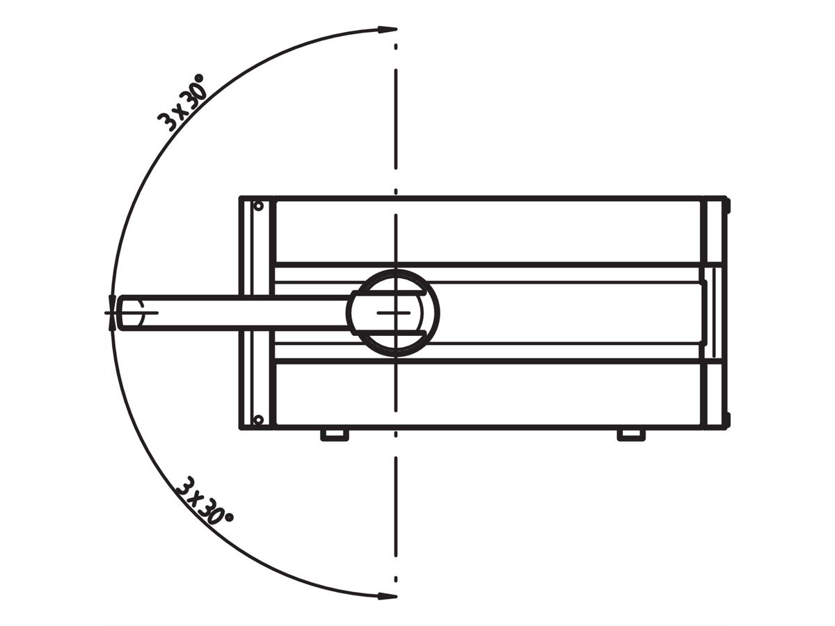 SCHROFF RatiopacPro Kit d'assemblage poignée basculante, 3 U, 42 CV, 375 mm