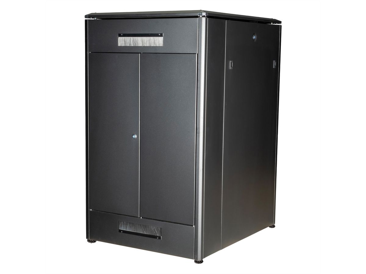 ROLINE 19-Zoll Netzwerkschrank Pro 26 HE, 800x1000 BxT Glastür schwarz