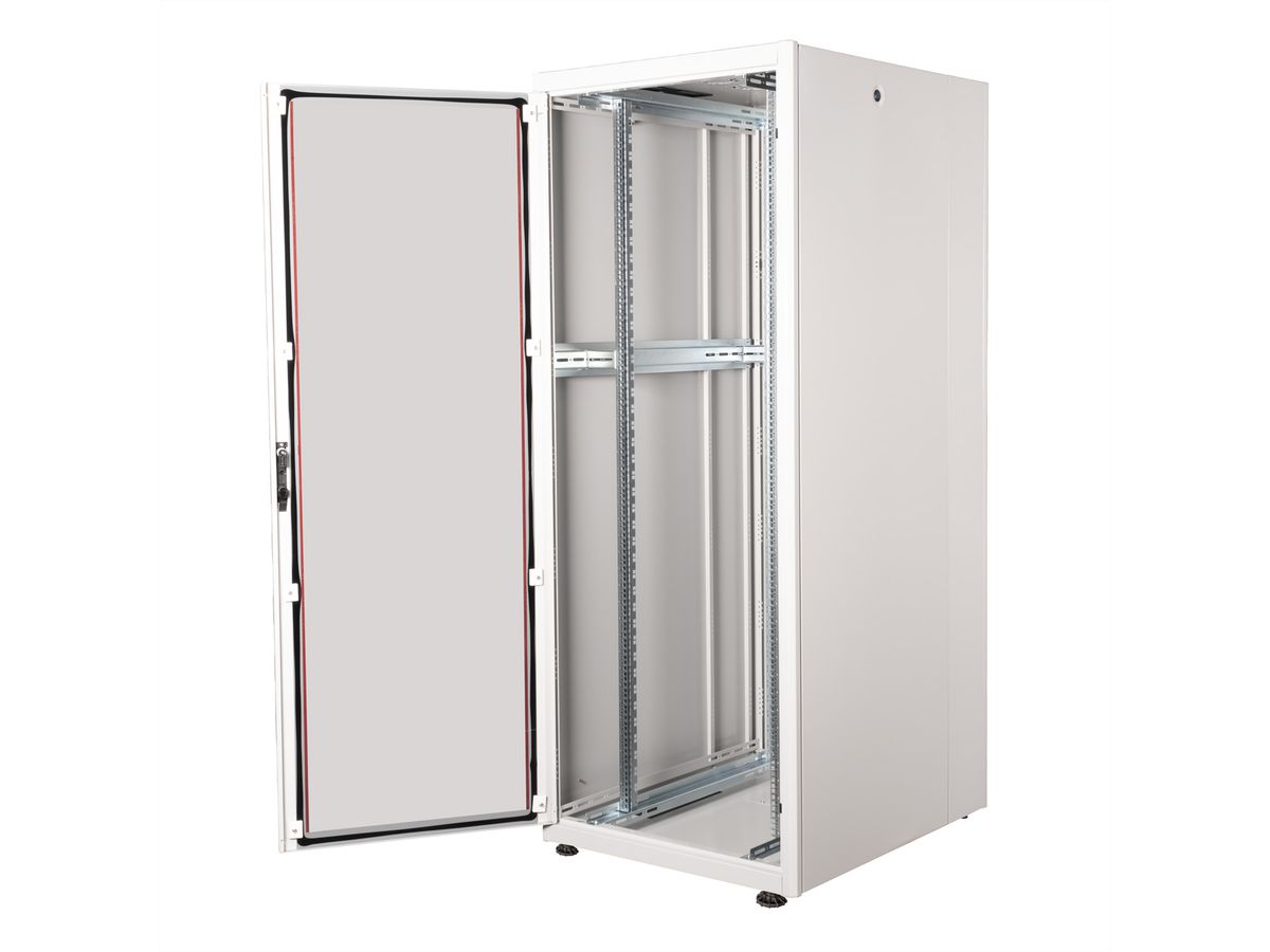 ROLINE 19-Zoll Netzwerkschrank Basic 42 HE, 800x1000 BxT Glastür grau