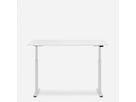 WRK21 Bureau Smart 180 x 80 cm, Hauteur réglable, Blanc uni / Blanc