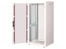 ROLINE 19-Zoll Netzwerkschrank Basic 26 HE, 600x600 BxT Glastür grau