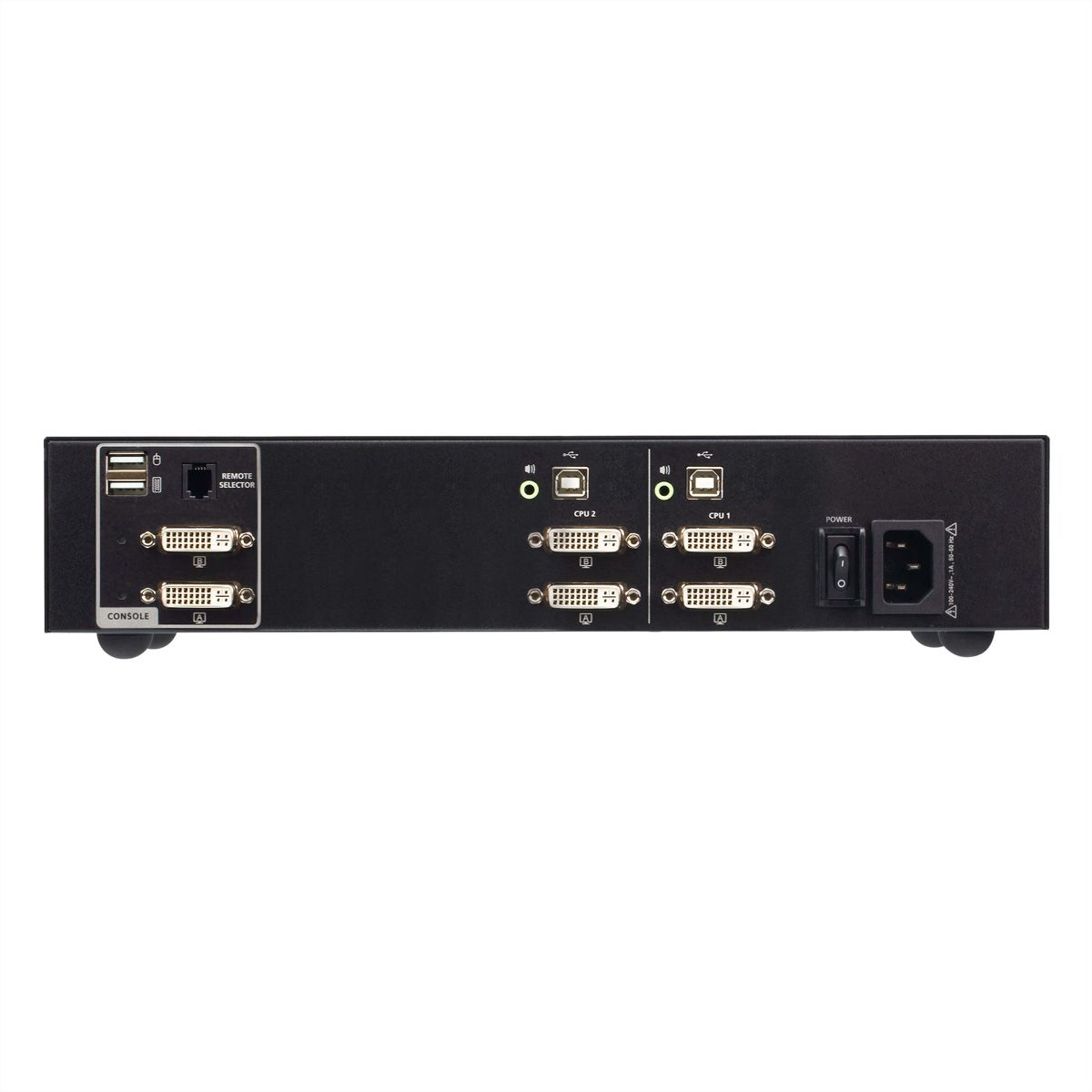 Switch KVM USB double DVI à 2 ports - Commutateurs KVM