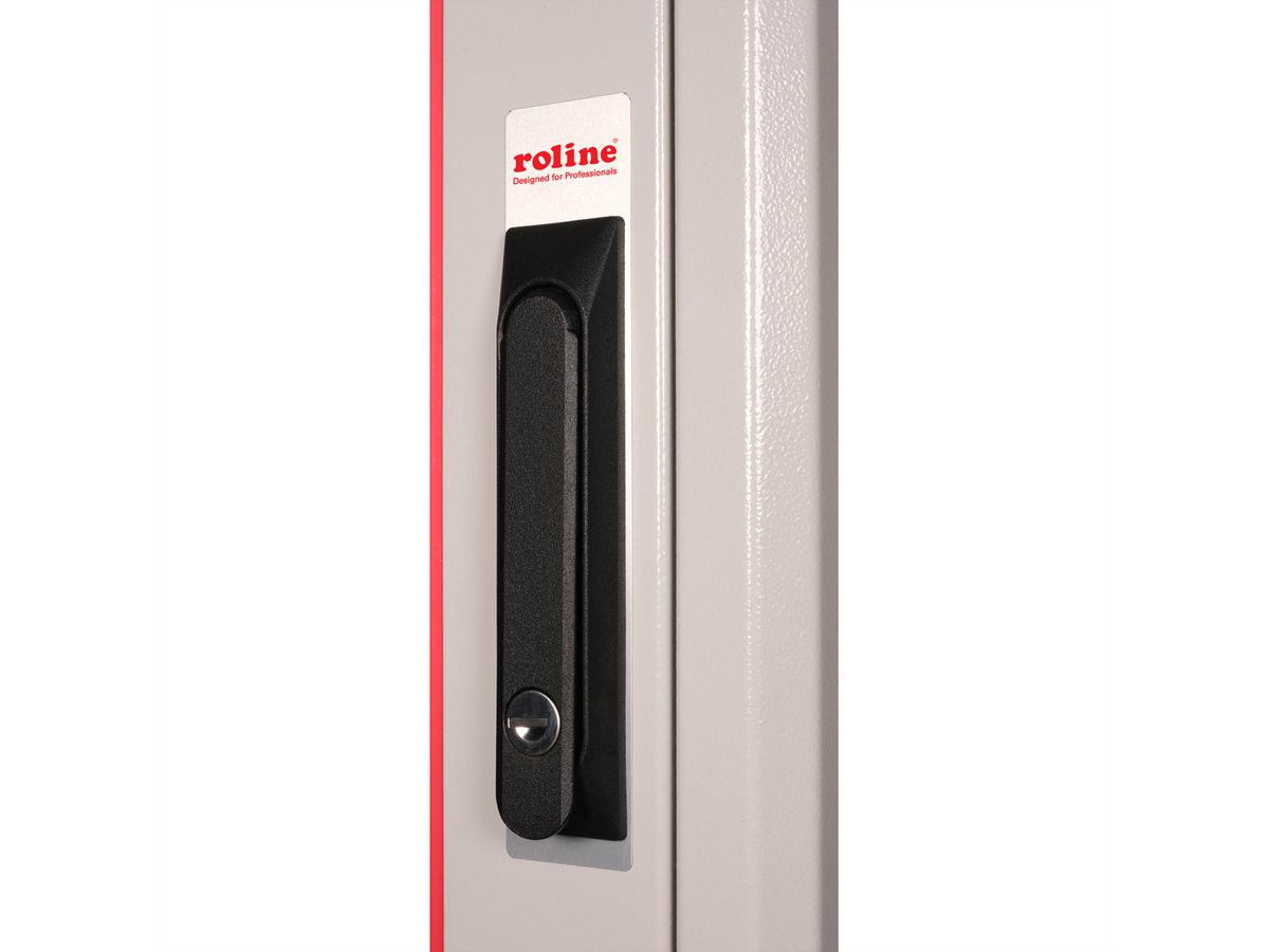 ROLINE 19-Zoll Netzwerkschrank Basic 42 HE, 800x800 BxT Glastür grau