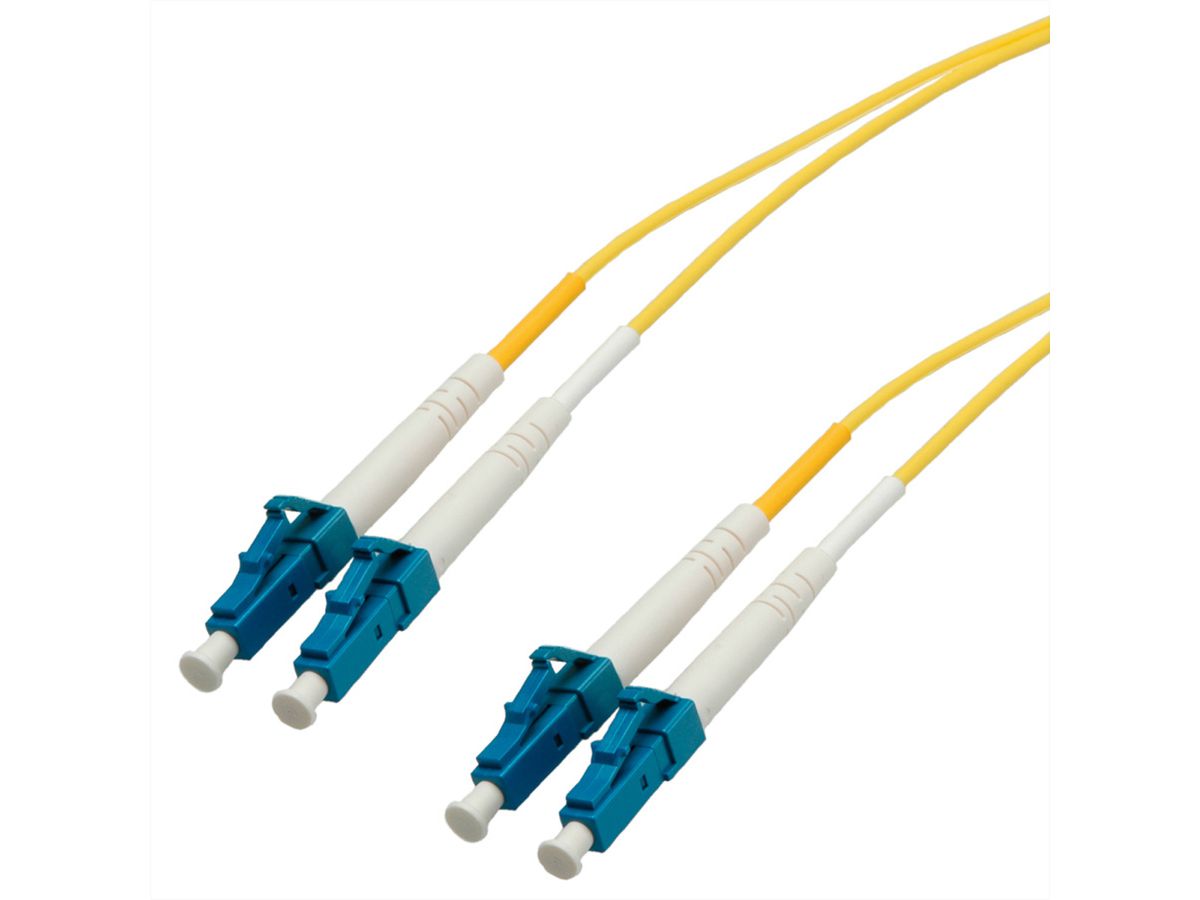 Quality LWL-Kabel Single Mode E9/125µm OS2, LC/LC, gelb, 2 m