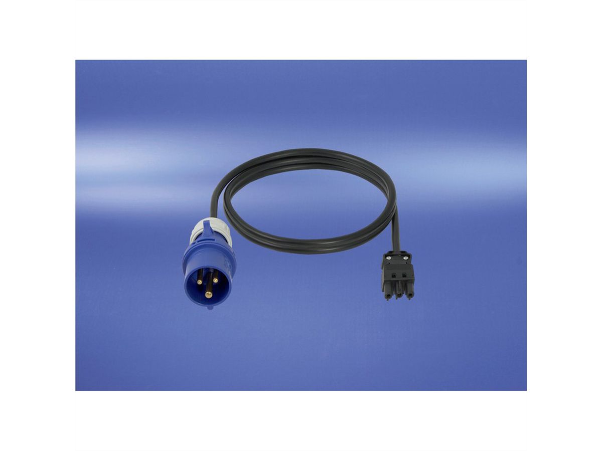Câbles de raccordement SCHROFF Wieland® pour réglette de prises, GST18, 2.5 m, IEC 60309