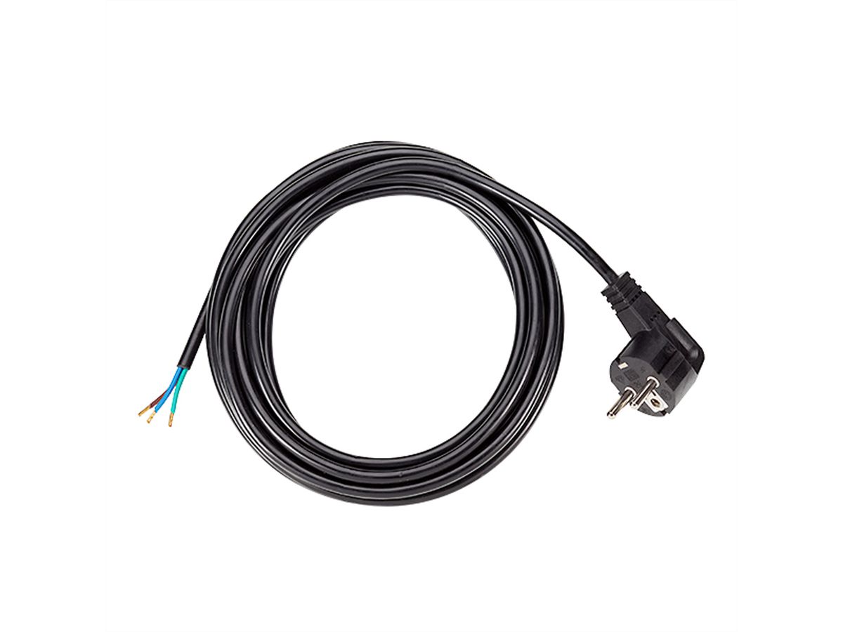 BACHMANN Câble H05VV-F 3G1,0 3m, noir, non emballé