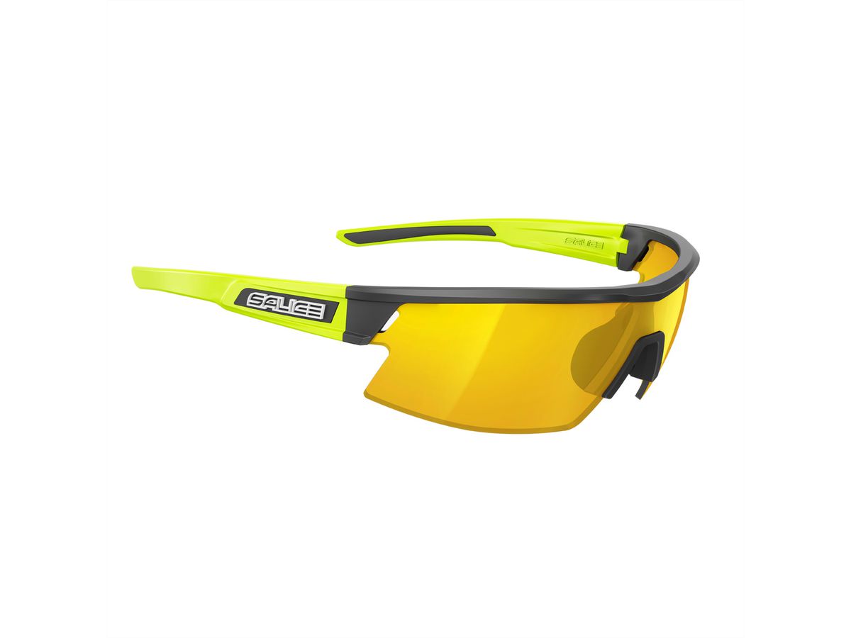 Salice Occhiali Sportbrille 025RW, Black-Lime / RW Yellow