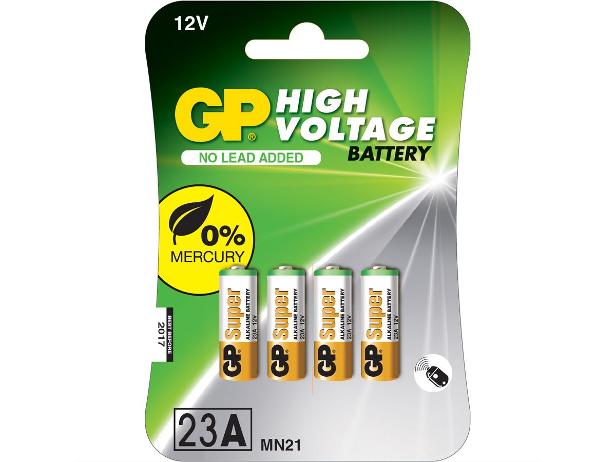GP Batteries Hoog voltage Alkaline Batterie 23A (MS21 / MN21) - SECOMP AG