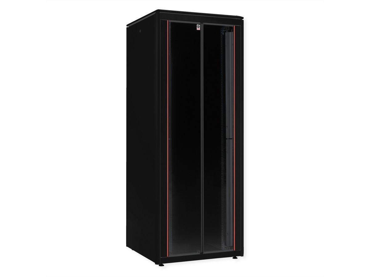 ROLINE 19-Zoll Netzwerkschrank Pro 47 HE, 800x800 BxT Glastür schwarz