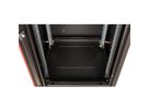 ROLINE 19-Zoll Netzwerkschrank Basic 42 HE, 600x600 BxT Glastür schwarz