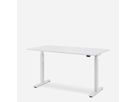 WRK21 Bureau Smart 180 x 80 cm, Hauteur réglable, Blanc uni / Blanc