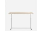 WRK21 Bureau Smart 160 x 80 cm, Hauteur réglable, Mandal érable / Blanc